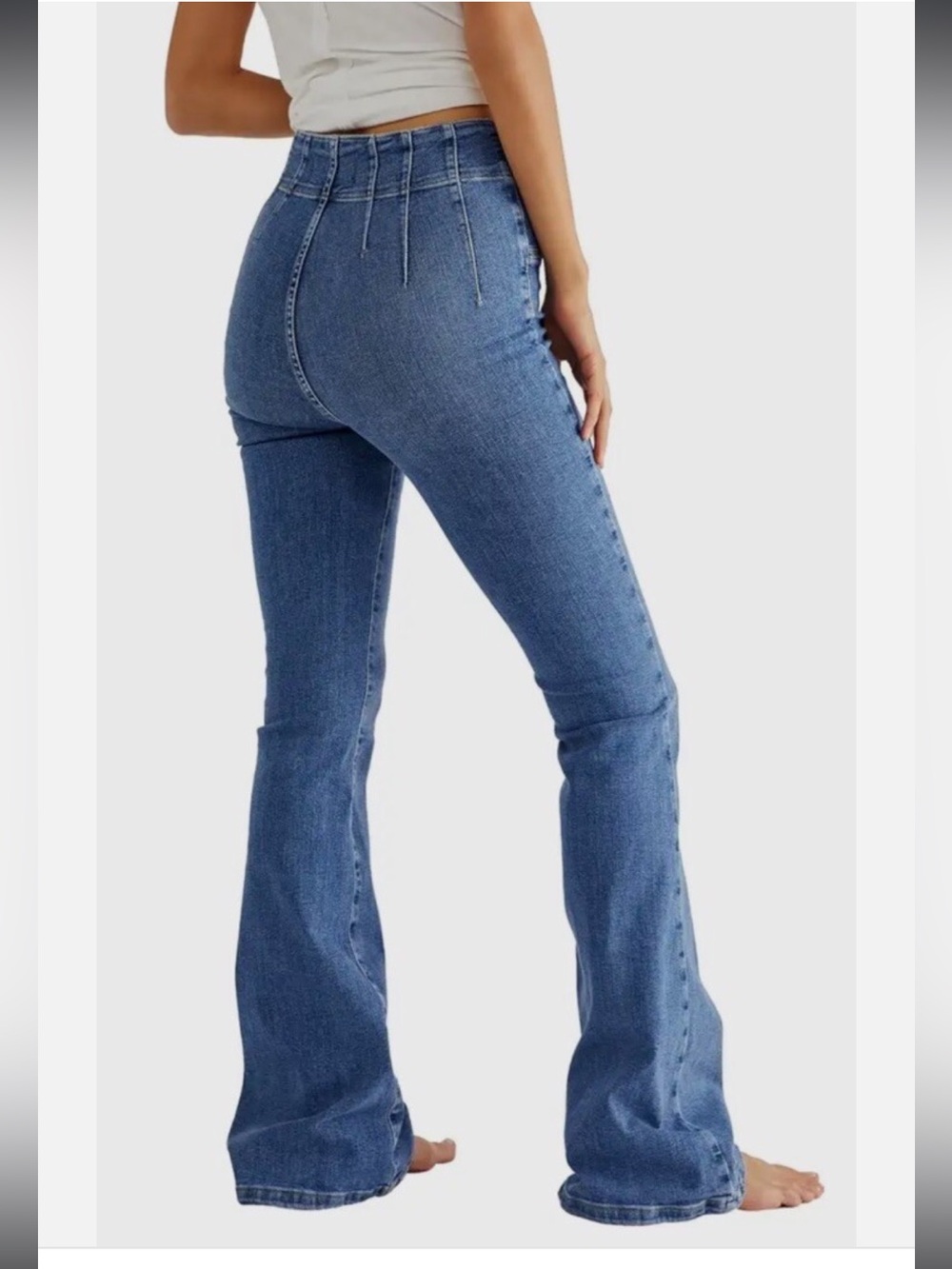 Free People Jayde Flare High Waist Jean. Size 28. - Picture 3 of 16